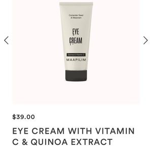 Coriander Seed & Marjoram EYE CREAM w Quinoa & Vitamin C